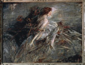 Italië, Rome, Portret van Marchesa Luisa Casati