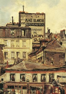 Uitzicht op Place Clichy in Parijs