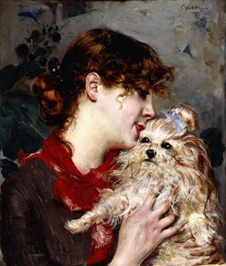 Madame Rejane, ca. 1885 door Giovanni Boldini