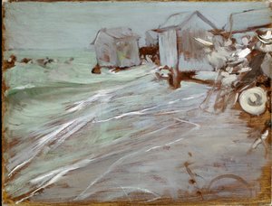 Strand van Oostende door Giovanni Boldini