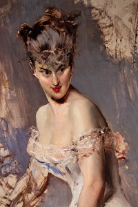 Portret van de actrice Alice Regnault (detail)