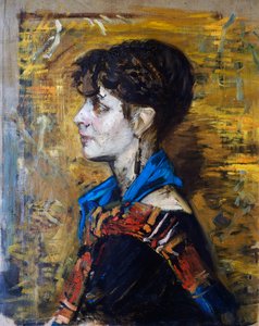 Portret van de vrouw of de zigeunervrouw