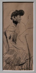 Zittende Elegante Vrouw door Giovanni Boldini
