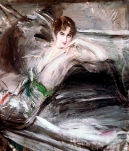 Vrouw Zittend op Stoel, ca. 1860 door Giovanni Boldini