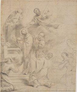 Sint Bernardus redt de schedel van Sint Caesarius
