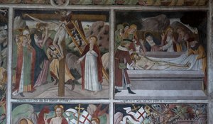 Scènes uit de Passie van Christus, ca. 1492 (fresco) door Giovanni Canavesio