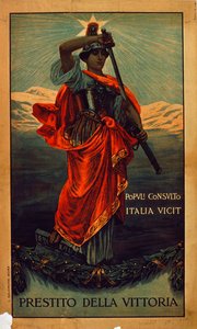 Italiaanse Militaire Poster, WOI: 