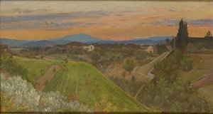 Uitzicht op Monte Amiata, Toscane, ca. 1880