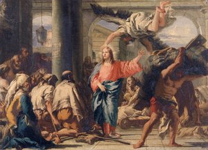 Christus bij het bad van Bethesda door Giovanni Domenico Tiepolo