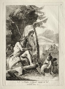 Figures Fluviales door Giovanni Domenico Tiepolo