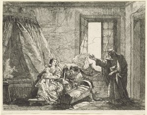 Jozef vertelt Maria Gods bevel om te vluchten