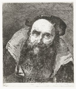 Lachende oude man