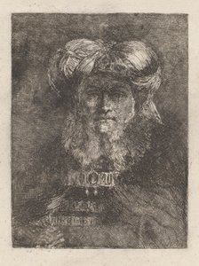 Oude Man in de Manier van Rembrandt, uit de Raccolta di Teste (Collectie van Hoofden) door Giovanni Domenico Tiepolo