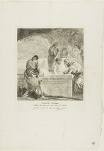 De Graflegging, plaat veertien uit Kruiswegstaties door Giovanni Domenico Tiepolo