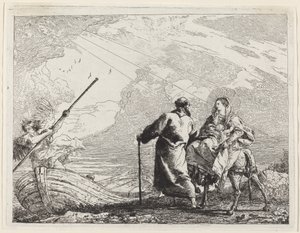 De Heilige Familie aan de Oever van de Rivier