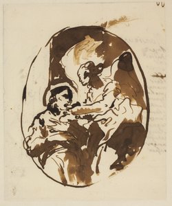 De communie van een heilige door Giovanni Domenico Tiepolo