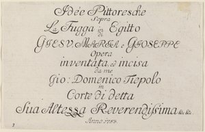 Titelpagina door Giovanni Domenico Tiepolo