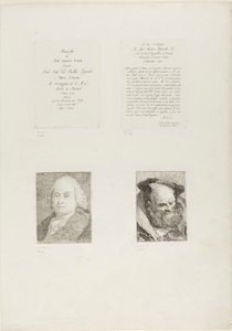 Titelpagina, Dedication, Portret van Giambattista Tiepolo, Bejaarde Man met Baard