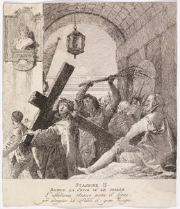 Via crucis - Statie II. Jezus neemt zijn kruis op