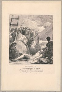 Via crucis - Station XI, Jezus aan het kruis genageld