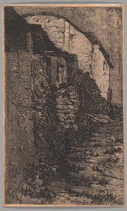 Bauco, bij Rome door Giovanni Fattori