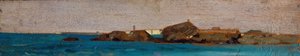 Blauwe zee, ca. 1865 door Giovanni Fattori