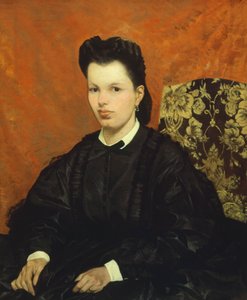 Portret van zijn eerste vrouw, door Giovanni Fattori (1825-1908) door Giovanni Fattori