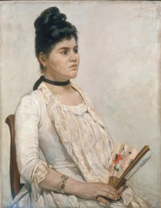 Portret van de Stiefdochter door Giovanni Fattori