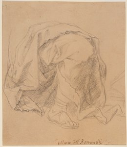 Studie van draperie door Giovanni Francesco (1610 62) Romanelli