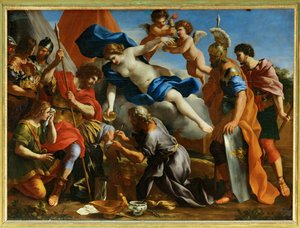 Venus giet dictam op de wonden van Aeneas ...