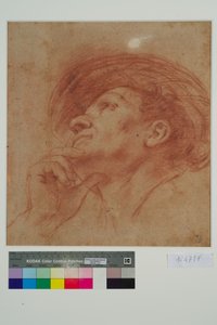 Studie voor het Hoofd van de Profeet Haggai door Giovanni Francesco Barbieri