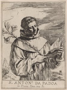 Sint Antonius van Padua door Giovanni Francesco Barbieri, called Guercino