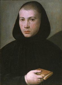 Portret van een jonge Benedictijnse monnik, Eerste Helft van de 16e eeuw door Giovanni Francesco Caroto