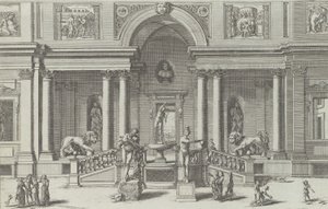 Fontein van Mercurius in de tuin van de Villa Medici door Giovanni Francesco Venturini