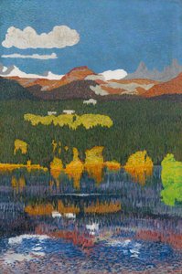 Panorama van Flims. Drieluik, linker paneel, 1904