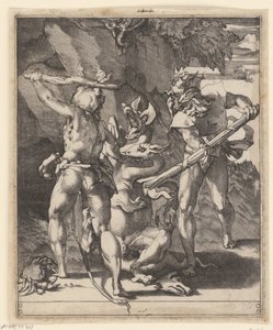 Hercules in gevecht met de hydra van Lerna Scènes met Hercules (serietitel)