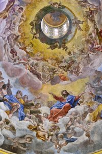 Glorie van het Paradijs, (detail) door Giovanni Lanfranco