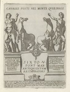 Dioscuren op de Quirinaal door Giovanni Maggi
