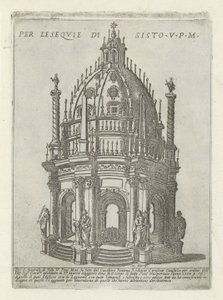 Grafmonument voor paus Sixtus V door Giovanni Maggi