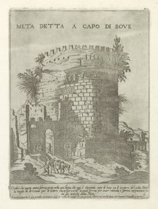Tombe van Caecilia Metella te Rome door Giovanni Maggi