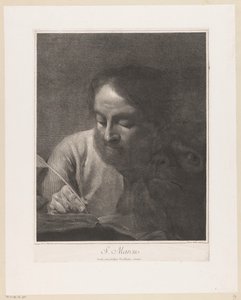 De evangelist Marcus met leeuw