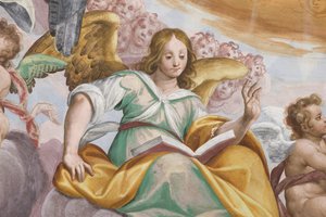 Engel en putti door Giovanni Mauro della Rovere