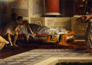 Wraak van Poppea, detail, door Giovanni Muzzioli, olieverf op doek door Giovanni Muzzioli