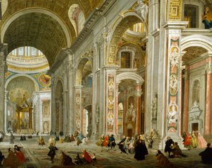 Interieur van de Sint-Pietersbasiliek