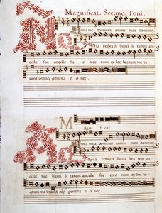 Magnificat, manuscript van de 