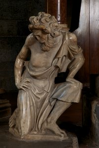 De preekstoel in de kerk van Sant