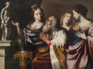 De vrouwen van koning Salomo leiden hem tot afgoderij