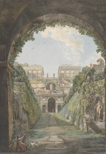 Villa Farnese, ca. 1780 door Giovanni Volpato, Louis Ducros