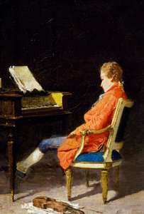 Portret van Wolfgang Amadeus Mozart (1756-1791)