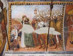Verhalen van de Passie van Christus: Jezus Verraden met een Kus door Judas en Gevangen Genomen